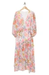 Eliza J High/low Maxi Dress In Blush