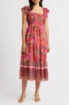 Eliza J Floral Midi Sundress