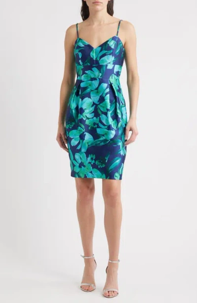 Eliza J Floral Sheath Dress In Multi
