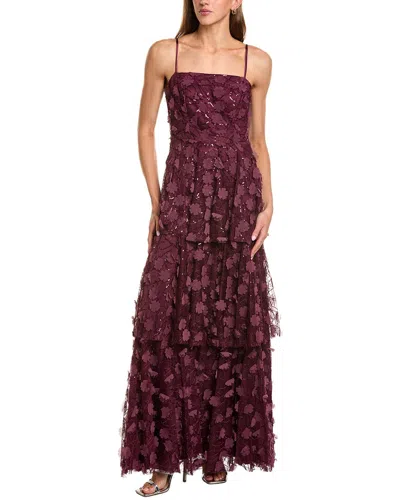Eliza J Gown In Burgundy