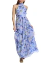 Eliza J Halter Maxi Dress In Blue