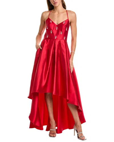 Eliza J Hi-lo Dress In Red