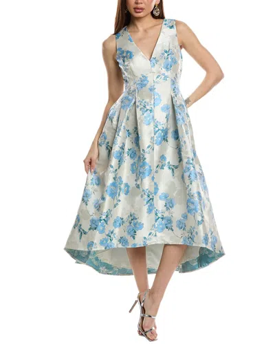 ELIZA J JACQUARD A-LINE GOWN