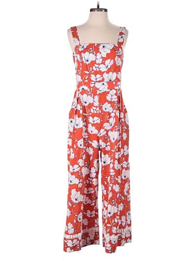 Pre-owned Eliza J Jumpsuit In Red