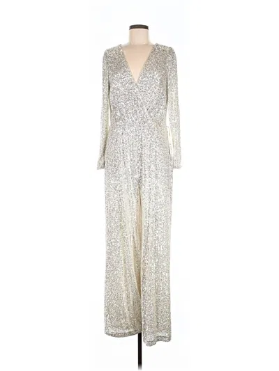 Pre-owned Eliza J Jumpsuit In Silver