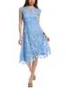 Eliza J Lace A-line Dress In Blue