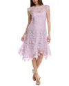Eliza J Lace A-line Dress In Purple