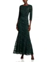 Eliza J Lace Gown In Hunter