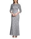 Eliza J Lace Gown In Steel