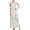 Eliza J Petite V-neck Sleeveless Lace Maxi Dress In Multi