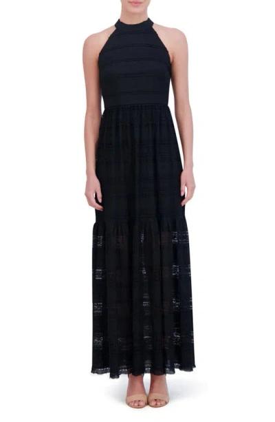 Eliza J Lace Inset Maxi Dress In Black