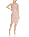 Eliza J Illusion Lace Sheath Dress In Blush