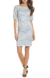 Eliza J Lace Sheath Dress In Multi