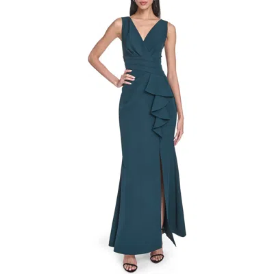 ELIZA J ELIZA J LAGUNA RUFFLE MERMAID GOWN
