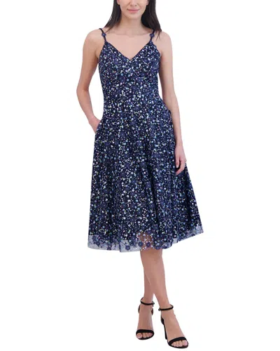 Eliza J Midi Dress In Blue