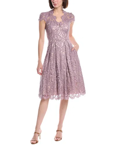 Eliza J Midi Lace Dress In Purple