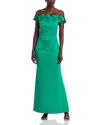 ELIZA J OFF-THE-SHOULDER GOWN