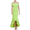 Eliza J Women's High-low Off-the-shoulder Gown In Limelight