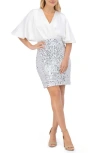 Eliza J Paillettes Sequin Embellished Cocktail Dress In Iys