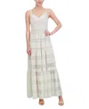 Eliza J Petite V-neck Sleeveless Lace Maxi Dress In Multi