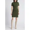 Eliza J Pintuck Fitted Sheath Dress In Olive