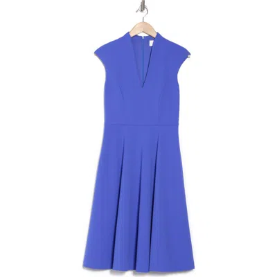 Eliza J Fit & Flare Dress In Porcelain Blue