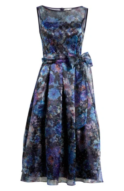 Eliza J Print Sleeveless Cocktail Dress In Multi