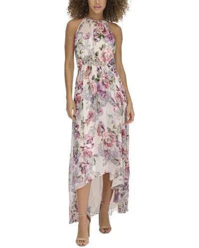 ELIZA J ELIZA J PRINTED CHIFFON GOWN
