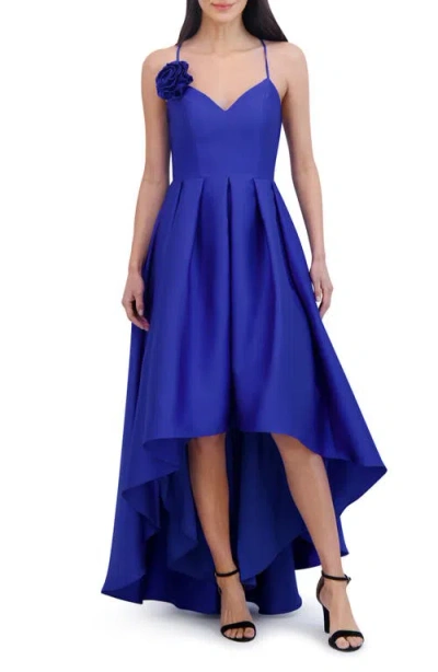 Eliza J Women's V-neck Sleeveless High-low Gown In Cobalt