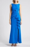 Eliza J Ruffle Front Gown