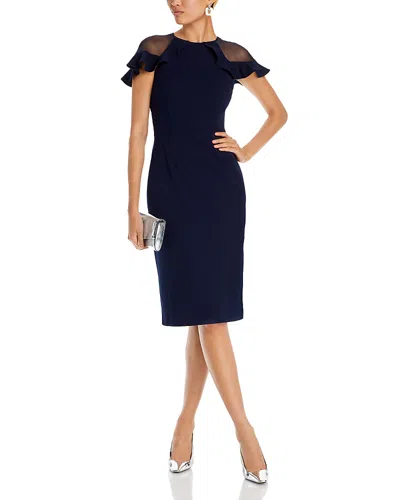 eliza j ruched cocktail dress Eliza J Plus Size Off The Shoulder Side Ruched High Low Mother of The Bride Dress, Womens, 18W, Ocean