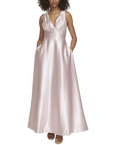 Eliza J Satin Ball Gown In Pink