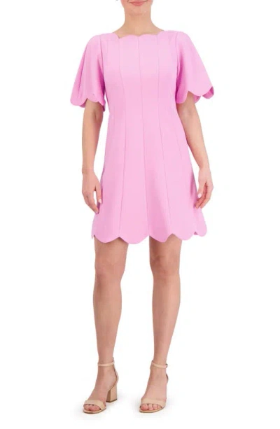 ELIZA J SCALLOP MINIDRESS