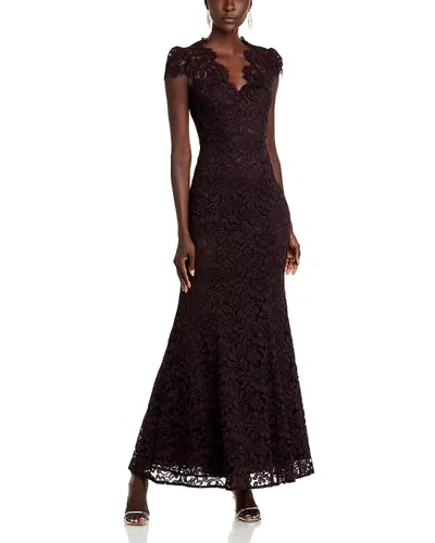 Eliza J Scalloped-edge Lace Gown