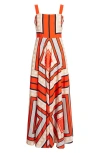 Eliza J Scarf Maxi Sundress In Red