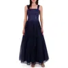 Eliza J Sequin & Floral Appliqué Tulle Dress