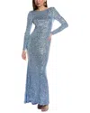 Eliza J Sequin Maxi Dress In Multi
