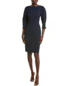 Eliza J Signature Stretch Crepe Midi Dress In Black