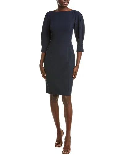 Eliza J Signature Stretch Crepe Midi Dress In Black