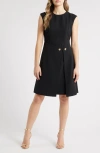 Eliza J Sleeveless A-line Dress In Black