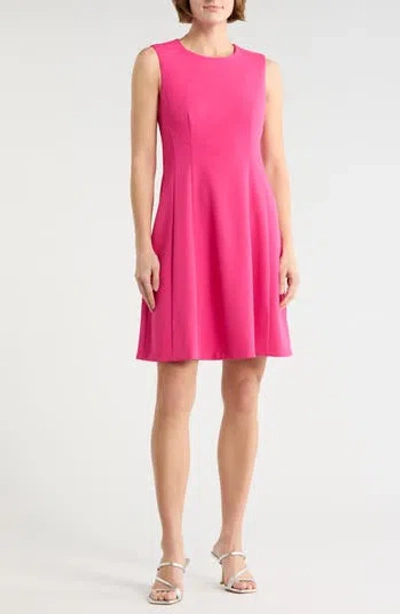 Eliza J Sleeveless Fit And Flare Dress In Pink