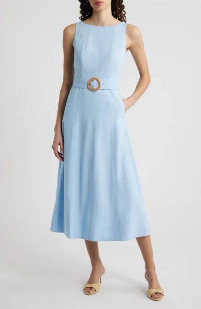 Eliza J Sleeveless Midi Dress In Blue