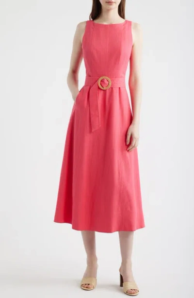 Eliza J Sleeveless Midi Dress In Pink