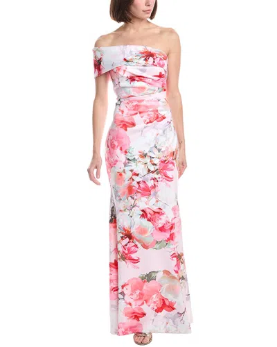 Eliza J Sleeveless Printed Maxi Dress In Multi