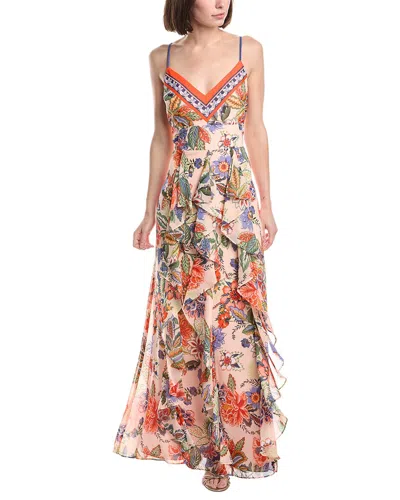 Eliza J Sleeveless Printed Midi Dress In Multi