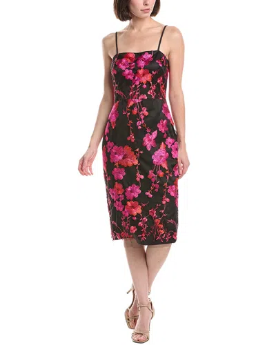 Eliza J Sleeveless Printed Midi Dress In Pink