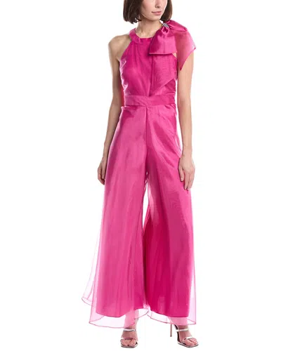 Eliza J Sleeveless Solid Walk-thru Jumpsuit In Pink