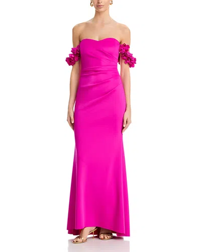 Eliza J Strapless Mermaid Gown In Pink