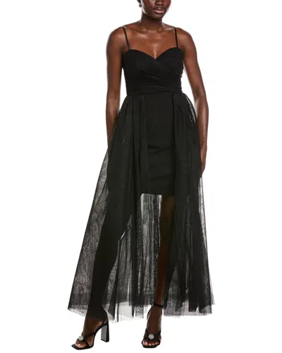 Eliza J Strapless Tulle Ball Gown In Multi