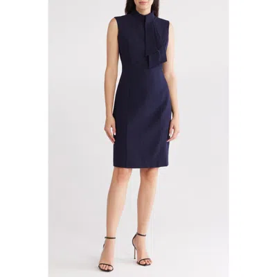 ELIZA J ELIZA J TIE NECK SLEEVELESS SHEATH DRESS